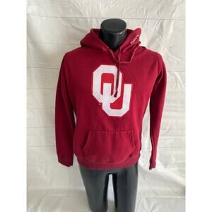 Oklahoma Sooners OU Hooded Sweatshirt By J. America In Adult X-LARGE #